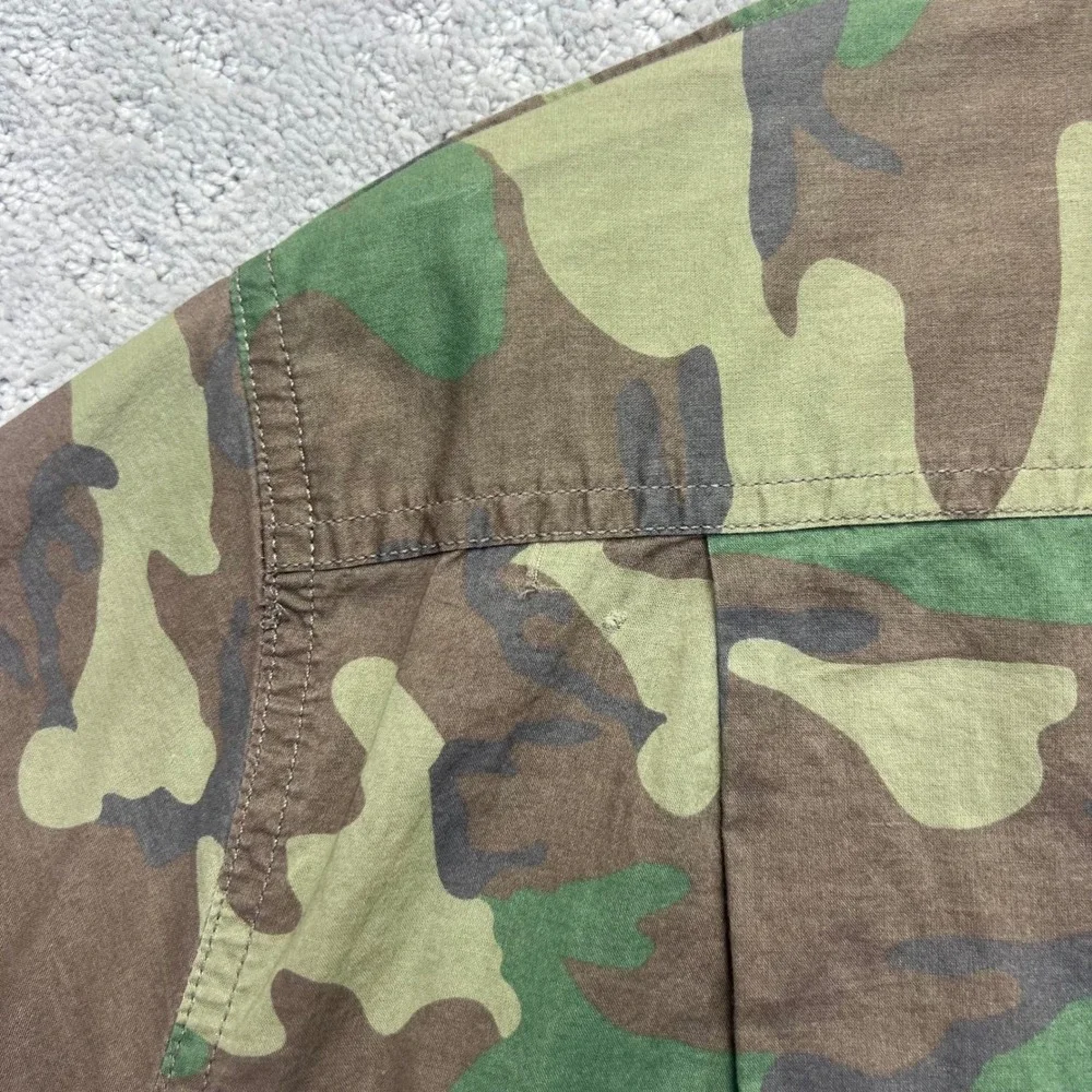 Denim & Supply Ralph Lauren‎ Shirt Mens M Woodland Camo Short Sleeve Military